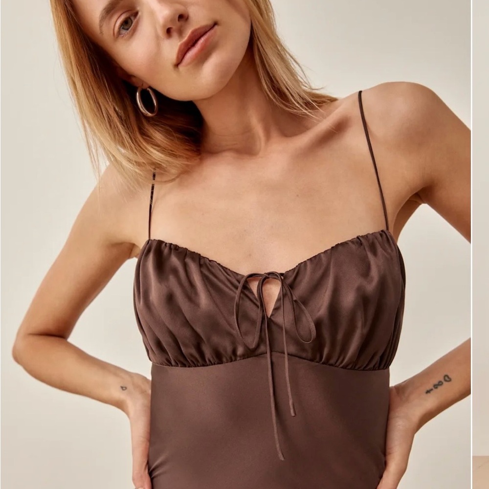 Reformation Lilibet Silk Top